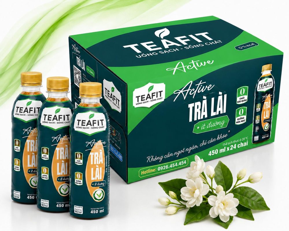 TEAFIT Active Trà Lài chai 450ml