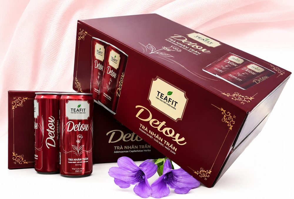 TEAFIT Detox Trà Nhân Trần lon 320ml